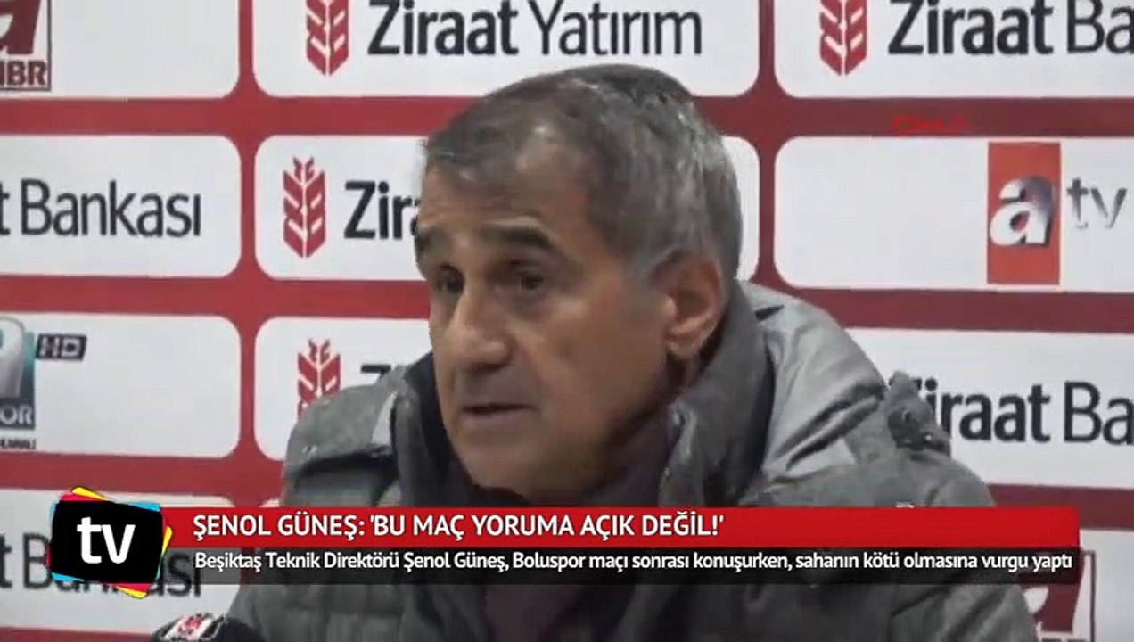Şenol Güneş: 'Bu maç yoruma açık değil!'
