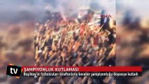 Beşiktaşlı futbolcular şampiyonluğu böyle kutladı