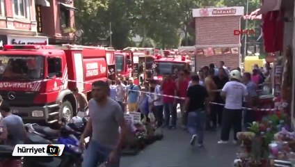 Beşiktaş Çarşı'da yangın paniği