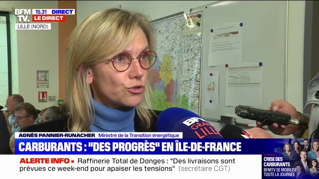Agnès Pannier-Runacher: Aujourd'hui, moins de 30% des stations en France font face à une rupture de carburants