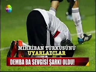 Beşiktaşlı taraftarlardan Demba Ba'ya beste