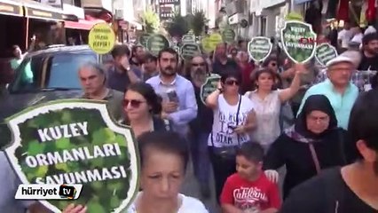 Fatih Ormanı için protesto yürüyüşü