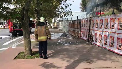 Beşiktaş'ta yeraltı elektrik kablolarında patlama