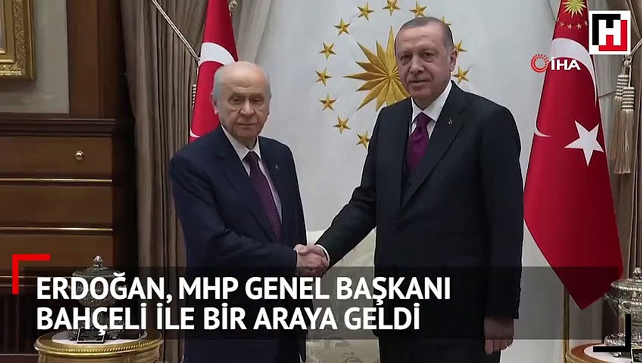 Cumhurbaşkanı Erdoğan, MHP Genel Başkanı Bahçeli ile bir araya geldi
