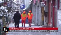 Kars beyaz gelinliğini giydi