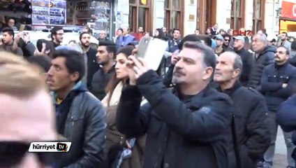 Çatıya çıktı, İstiklal Caddesi'ni birbirine kattı