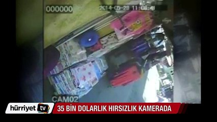 35 bin dolarlık soygun kamerada