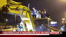 GÖSTERİCİLER BİR İŞ MAKİNESİNİ ELE GEÇİRDİ! TAKSİM GEZİ PARKI OLAYLARI