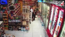 Beyoğlu’nda marketten para çalmak isteyen hırsız sert kayaya çarptı