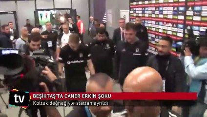 Caner Erkin stattan koltuk değneğiyle ayrıldı