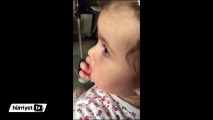 Sevimli kızın Beşiktaş sevgisi