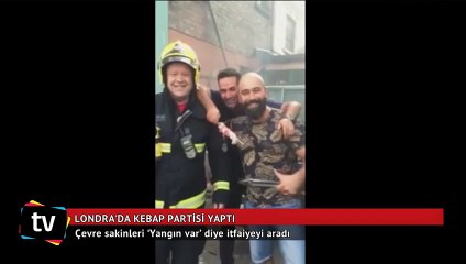 Londra'da kebap partisi yaptı, itfaiyeyi ayağa kaldırdı