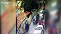 Beyoğlu'nda iki aile arasında çıkan silahlı çatışma kamerada