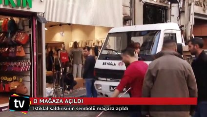 İstiklal saldırısının sembolü mağaza açıldı