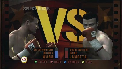 Mickey Ward Versus Jake LaMotta (Fight Night Round 3)
