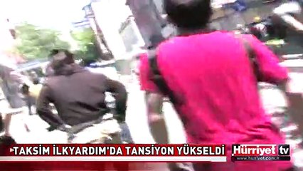 GEZİ PARKI PROTESTOSUNA TAKSİM İLKYARDIM ÖNÜNDE MÜDAHALE