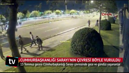 Download Video: Cumhurbaşkanlığı Sarayı'nın çevresi böyle vuruldu