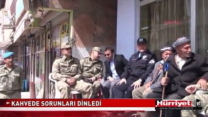 TÜMGENERAL İNCE, KAHVEDE VATANDAŞLARIN SORUNLARINI DİNLEDİ