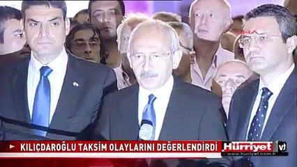KILIÇDAROĞLU'DAN GEZİ PARKI AÇIKLAMASI