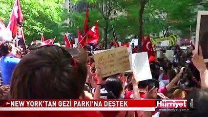 NEW YORK'TAN TAKSİM GEZİ PARKI'NA DESTEK