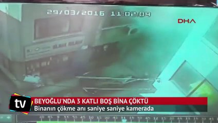 Beyoğlu'nda tarihi bina çöktü
