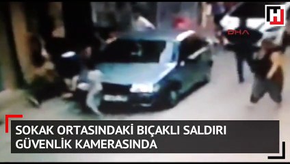 Sokak ortasında bıçaklı kavga