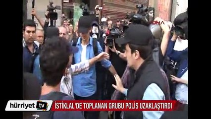 İstiklal'de toplanan grubu polis uzaklaştırdı: 2 kişi gözaltına alındı