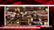 SAHNEDE BEYİN KANAMASI GEÇİRDİ! İŞTE O ANLAR..