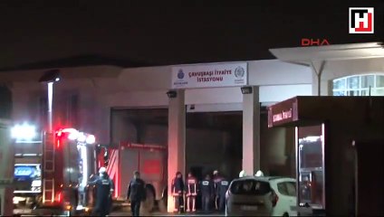 Beykoz'da itfaiye merkezinde korkutan yangın