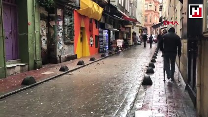 Manukyan'a ait eski binada çökme kamerada