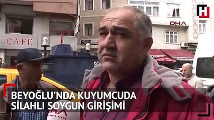 Video herunterladen: Beyoğlu'nda kuyumcuda silahlı soygun girişimi