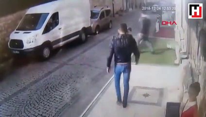 Turkish pensioner dodges death as falling billboard broke his shoulder