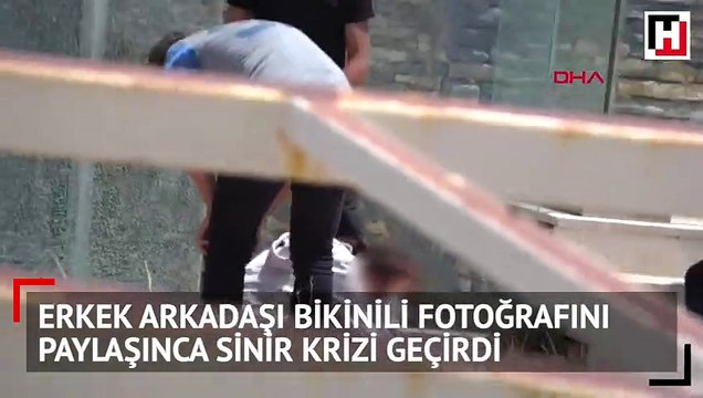 Erkek arkadaşı bikinili fotoğrafını paylaşınca sinir krizi geçirdi