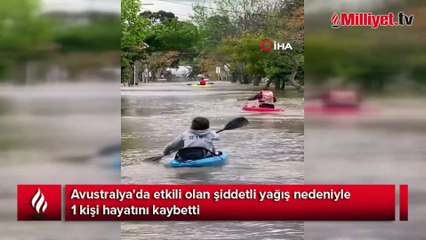 Avustralya'yı sel vurdu: 1 ölü