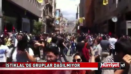 GRUPLAR DAĞILMIYOR! TAKSİM GEZİ PARKI OLAYLARI