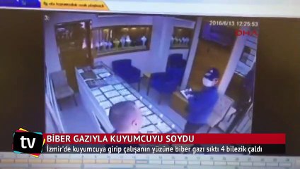 Kuyumcuda biber gazlı soygun