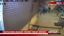 BİLET SATICISINI BAYILTANA KADAR TEKME TOKAT DÖVDÜ