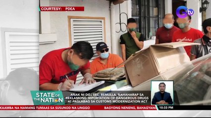 Anak ni DOJ Sec. Remulla, nahaharap sa reklamong importation of dangerous drugs at paglabag sa Customs Modernization Act | SONA