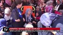 Ispartalı şehidi binler uğurladı