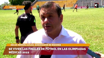 Se viven las finales de fútbol en las olimpiadas médicas 2022