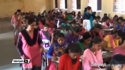 Kopya verebilmek için binalara tırmandılar