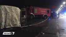 Minibüsle çarpışan otomobilin LPG tankı patladı: 6 ölü, 4 yaralı
