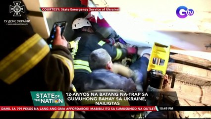 12-anyos na batang na-trap sa gumuhong bahay sa Ukraine, nailigtas | SONA