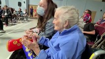 97-year-old has 'wish come true' watching wrestling match