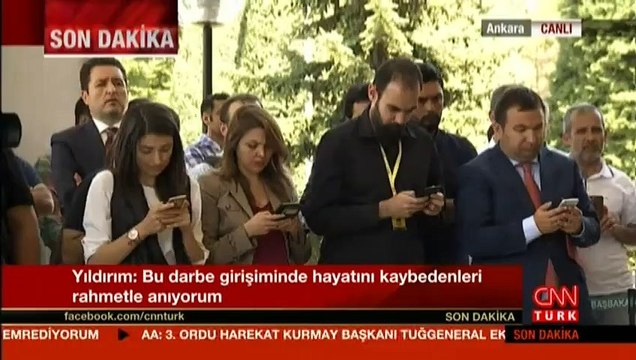 Başbakan Binali Yıldırım'dan Çankaya Köşkü'nde açıklama