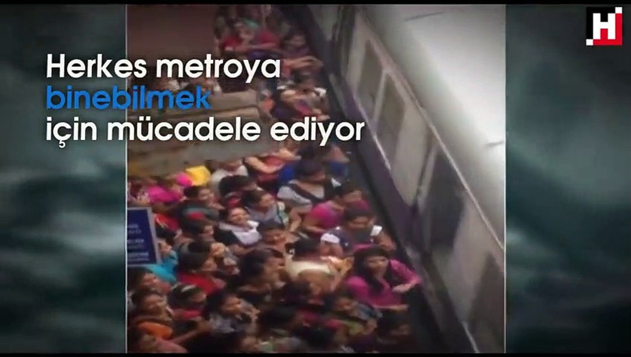 Hindistan'da metroya binebilmek...