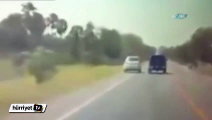 Trafikte yarış kötü bitti