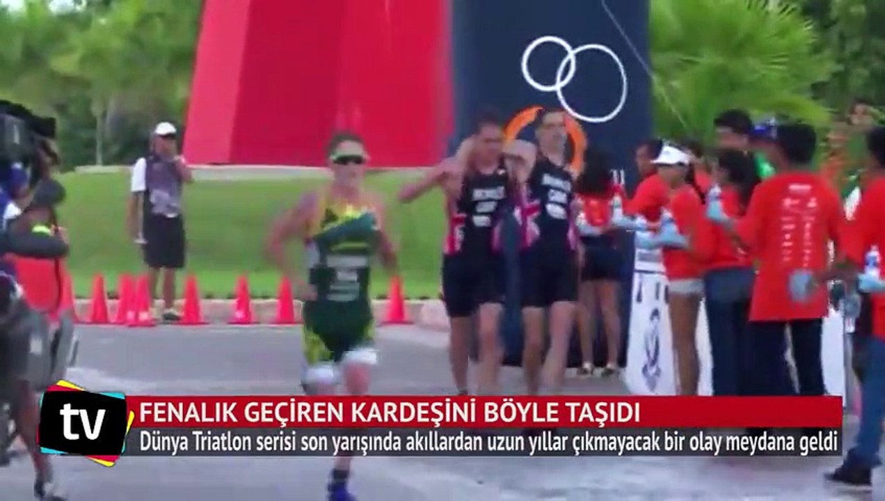 Yarışı kazanmak yerine fenalık geçiren kardeşini bitiş çizgisine kadar taşıdı
