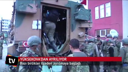 Operasyon birlikleri Yüksekova'dan dönüyor