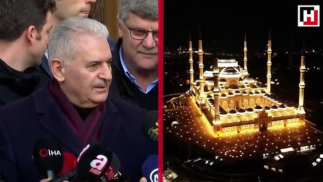 Çamlıca Camii'nde ilk ezan okundu